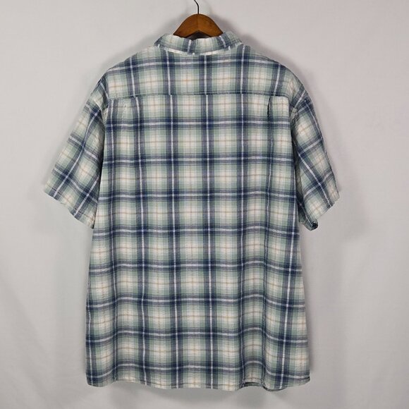 RedHead 4XL‎ Plaid Short Sleeve Button Shirt Cotton Bass Pro Outdoor Casual - Picture 2 of 10